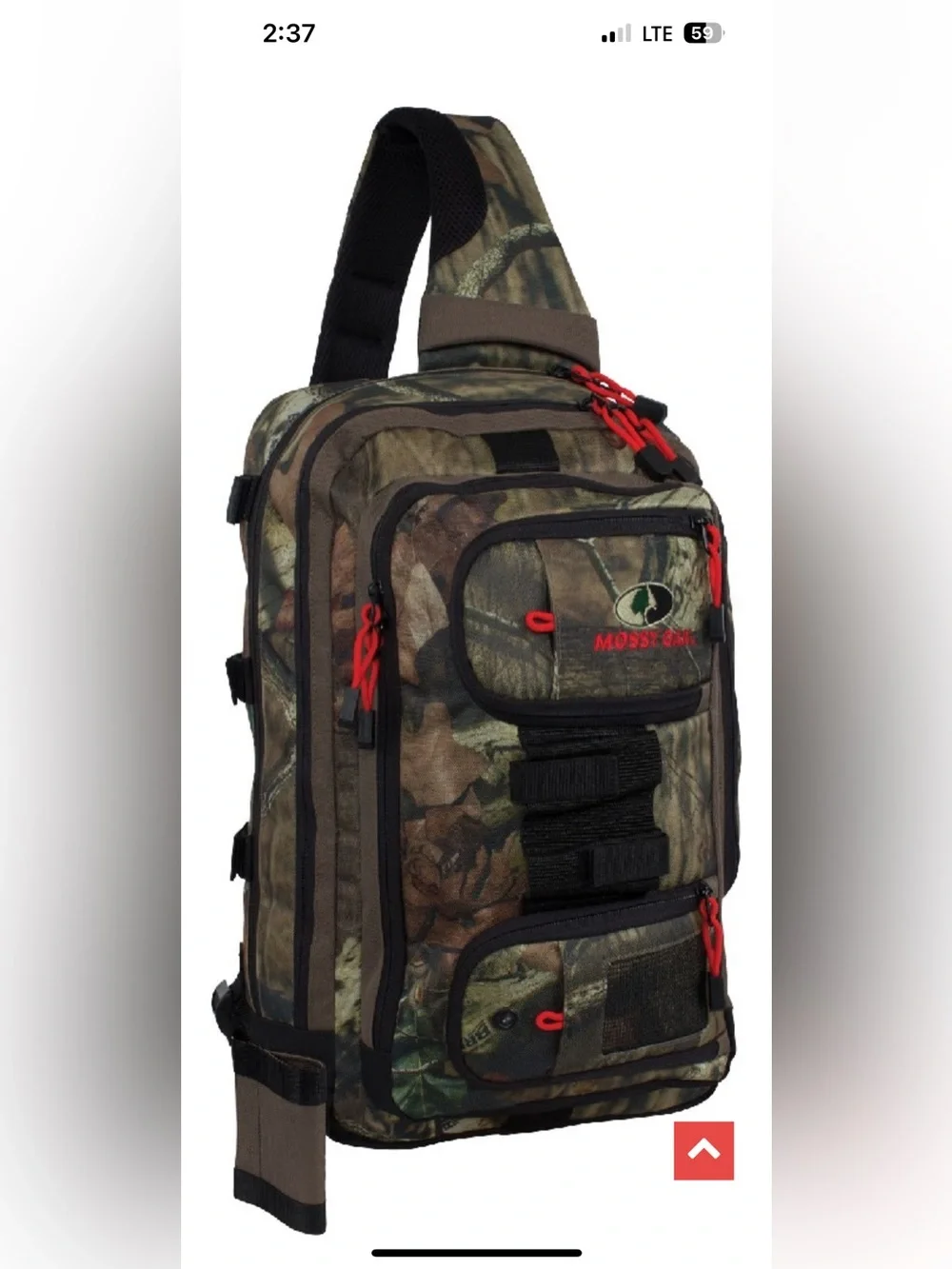 Mossy Oak Camo Fishing /Sling Tackle Bag /Rod Holder/Outdoor Hiking/Hunting